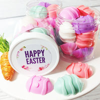 Easter Egg soaps for Easter basket fillers by Sunbasilsoap.com