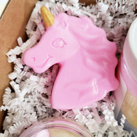 Unicorns are real bath gift set for the ultimate unicorn lover handmade at Sunbasil Soap