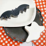 Halloween Bat and Ghost Soap gift set combo for handmade Halloween gifts available at Sunbasilsoap.com