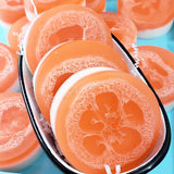 Orange Loofah Soap www.sunbasilsoap.com