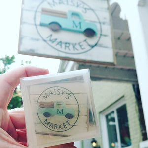 Customized business logo inside a bar of soap