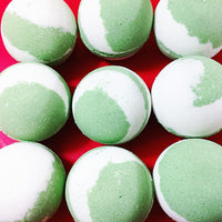 Mistletoe Bath Bomb handmade by Sunbasilsoap.com for Christmas gift giving