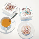 Cinnamon Roll Soaps that look good enough to eat. Handmade by Sunbasilsoap.com