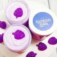 Raspberry Swirl Sugar Scrub Soap to exfoliate your skin naturally at Sunbasil Soap