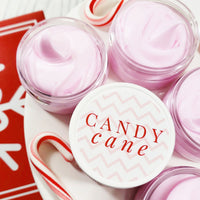 Candy Cane Body Butter Lotion for Christmas handmade at Sunbasil soap