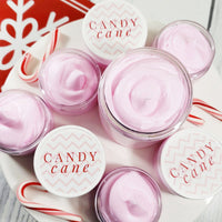 Candy Cane Body Butter Lotion for Christmas handmade at Sunbasil soap