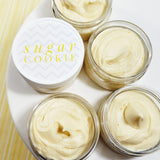 Sugar Cookie Body butter lotion handmade at sunbasilsoap.com whip body butter for dry cracked skin