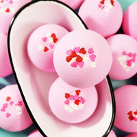 Strawberries and Champagne Bath Bomb at Sunbasil Soap perfect for Valentines Day