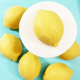 Lemon soap handmade in the shape of a real lemon available at Sunbasil Soap