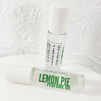 Lemon Pie perfume oil is an all natural roll on perfume handmade in Middletown, Delaware at Sunbasilsoap.com