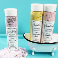 Lavender bath salts www.sunbasilsoap.com