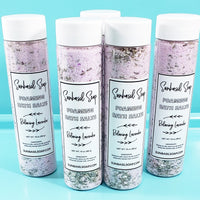 Lavender bath salts www.sunbasilsoap.com