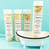Lemongrass Bath Salts www.sunbasilsoap.com