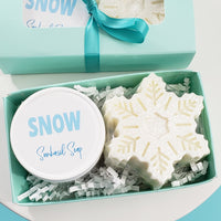 Snowflake Mini Winter Spa Gift www.sunbasilsoap.com