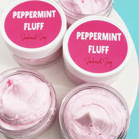 Peppermint Fluff Whipped Body Butter www.sunbasilsoap.com
