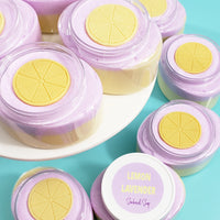 Lavender Lemon Body Scrub www.sunbasilsoap.com