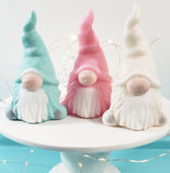 Christmas Gnome Soap Gift Box : Pastel Green and Winter White www.sunbasilsoap.com