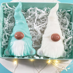 African American Christmas Gnomes Soap Gift Set: Mint Green www.sunbasilsoap.com