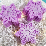 Purple Snowflake Handmade Soap: Holiday www.sunbasilsoap.com