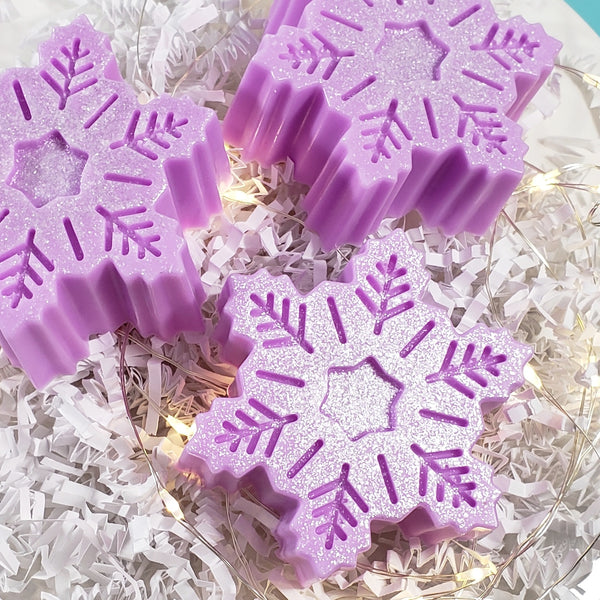 Purple Snowflake Handmade Soap: Holiday www.sunbasilsoap.com