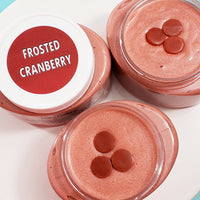 Frosted Cranberry Body Scrub www.sunbasilsoap.com