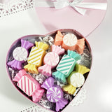 Pastel Candy Soaps Deluxe Valentine Box www.sunbasilsoap.com
