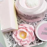 Pink Jasmine Bath and Body Gift Box www.sunbasilsoap.com