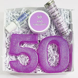 50th Birthday Spa Gift Box www.sunbasilsoap.com