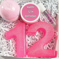 Happy 12th Birthday Spa Gift Box www.sunbasilsoap.com