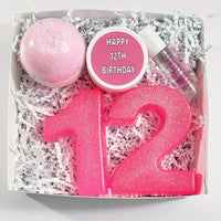 Happy 12th Birthday Spa Gift Box www.sunbasilsoap.com