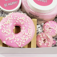 Encouragement Spa Gift Box : Donut Worry, Be Happy www.sunbasilsoap.com