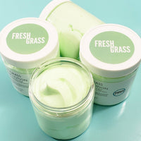 Fresh Cut Grass Body Cream www.sunbasilsoap.com
