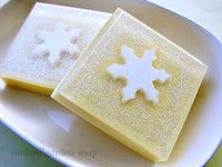 glycerin soap made by sunbasilsoap.com meet our holiday bubbly, Iced Champagne