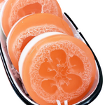 Orange Loofah Soap www,sunbasilsoap.com
