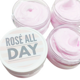 Rosé All Day Body Butter www.sunbasilsoap.com